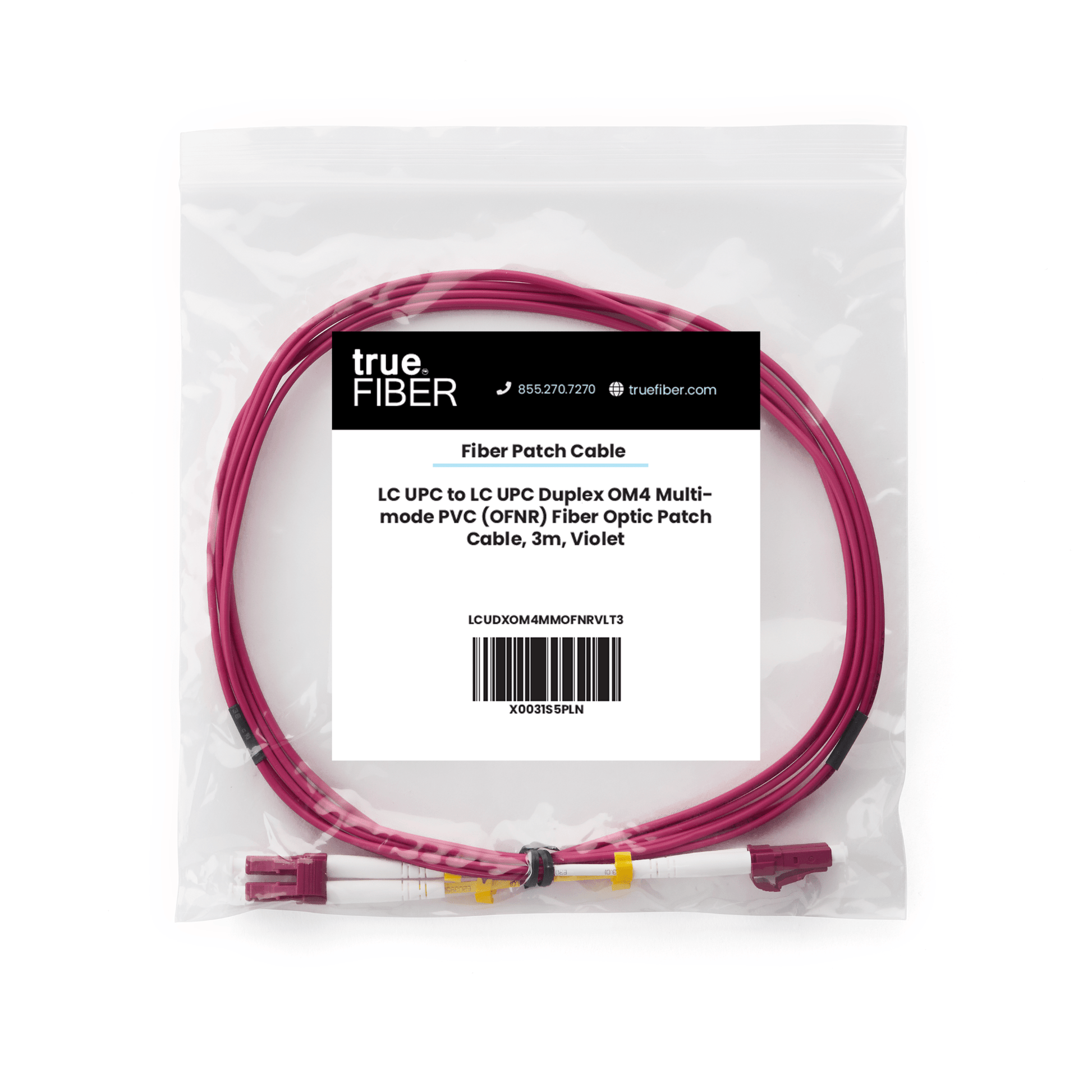 LC to LC UPC Duplex OM4 | MM OFNR