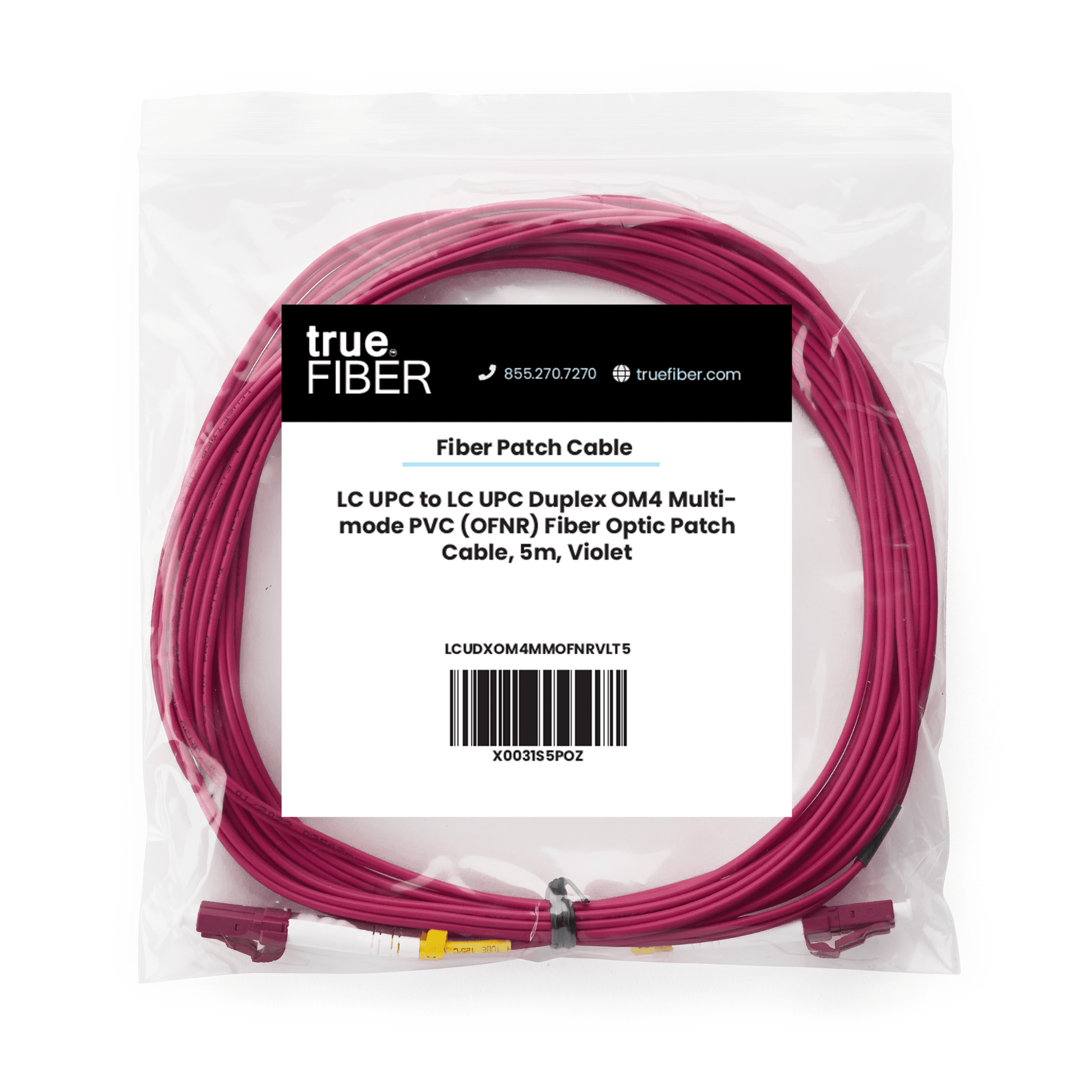 LC to LC UPC Duplex OM4 | MM OFNR