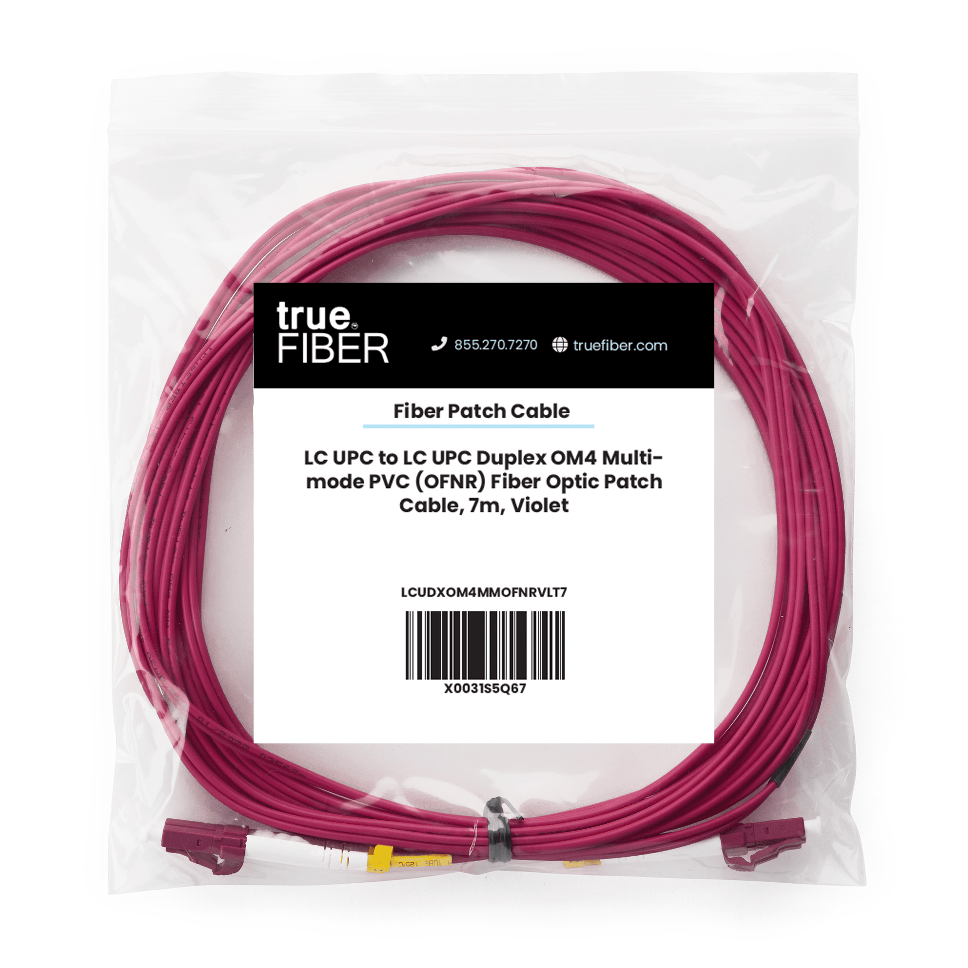 LC to LC UPC Duplex OM4 | MM OFNR