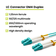 LC to LC UPC Duplex OM4 | MM OFNR