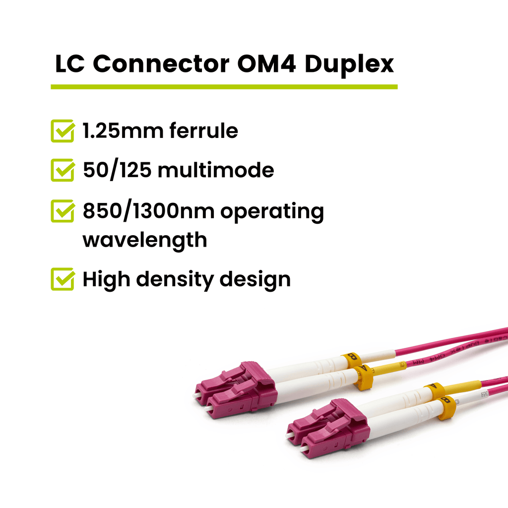 LC to LC UPC Duplex OM4 | MM OFNR