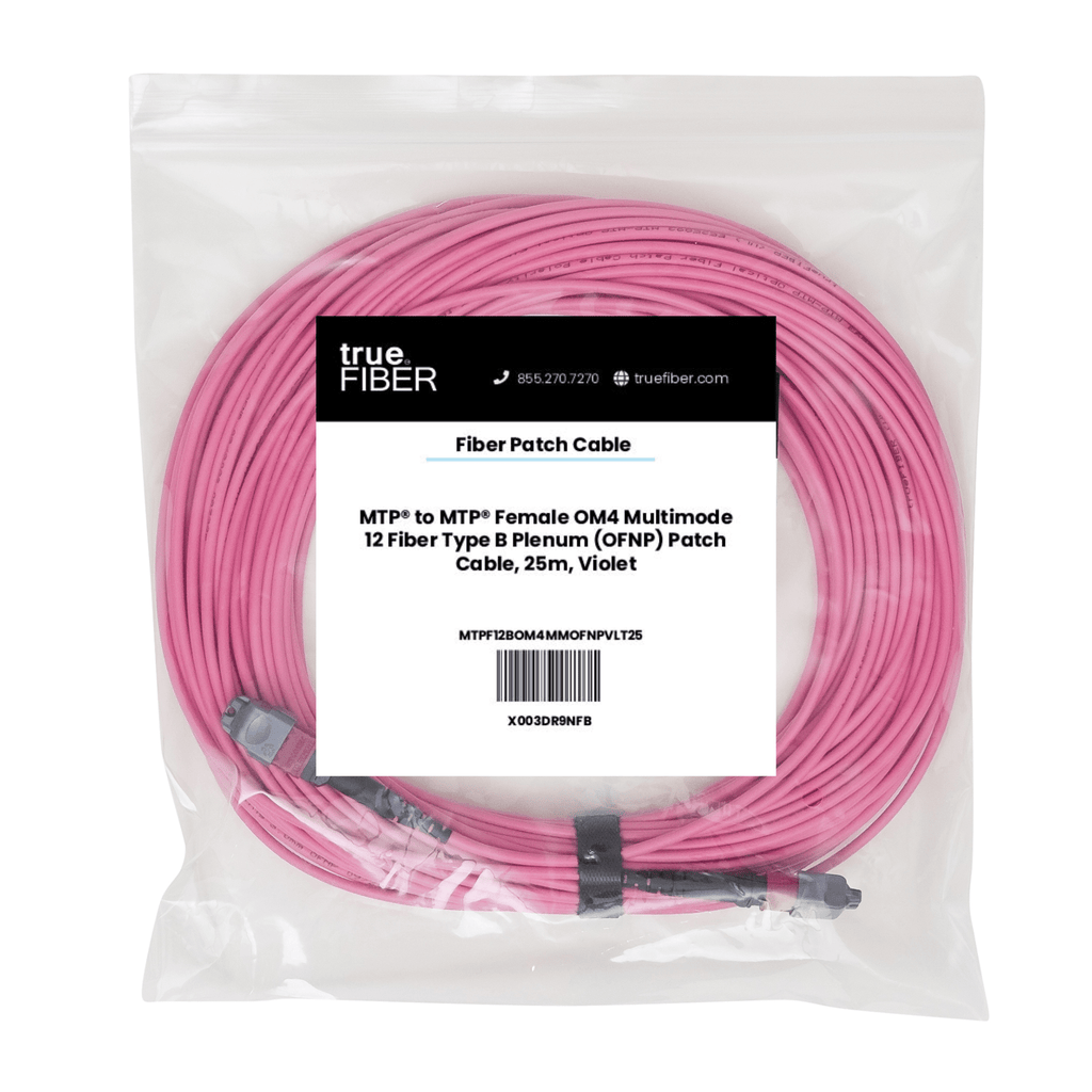 MTP® to MTP® Female OM4 12 Fiber Type B | MM OFNP