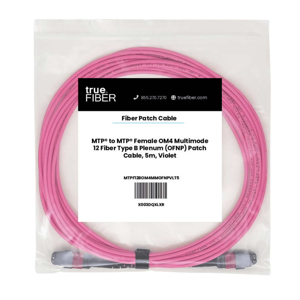 MTP® to MTP® Female OM4 12 Fiber Type B | MM OFNP
