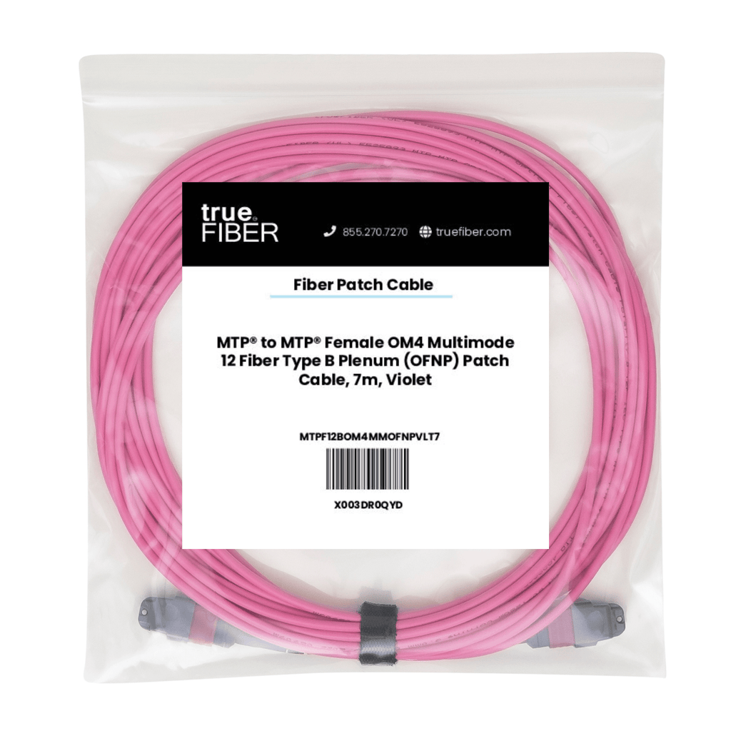 MTP® to MTP® Female OM4 12 Fiber Type B | MM OFNP