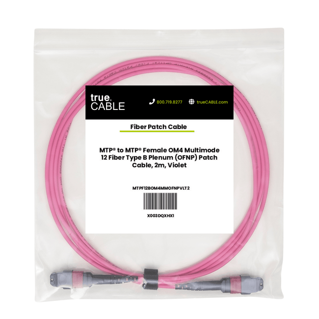 MTP® to MTP® Female OM4 12 Fiber Type B | MM OFNP