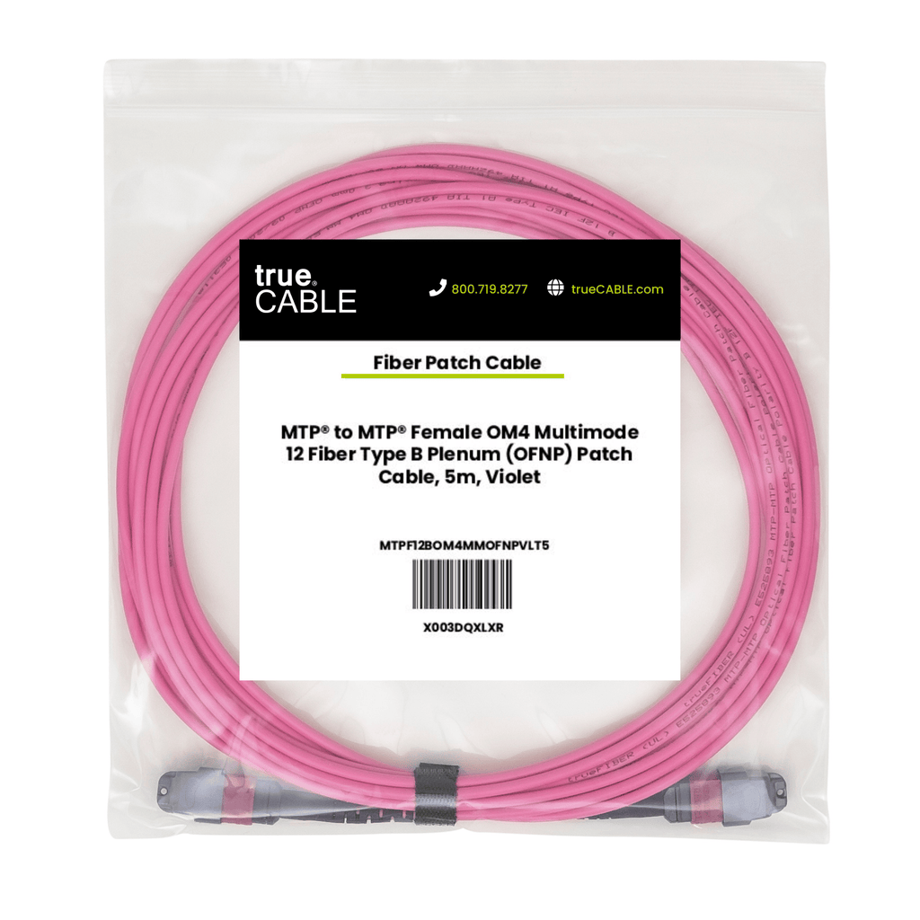 MTP® to MTP® Female OM4 12 Fiber Type B | MM OFNP
