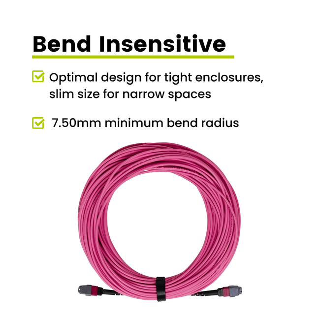MTP® to MTP® Female OM4 12 Fiber Type B | MM OFNP