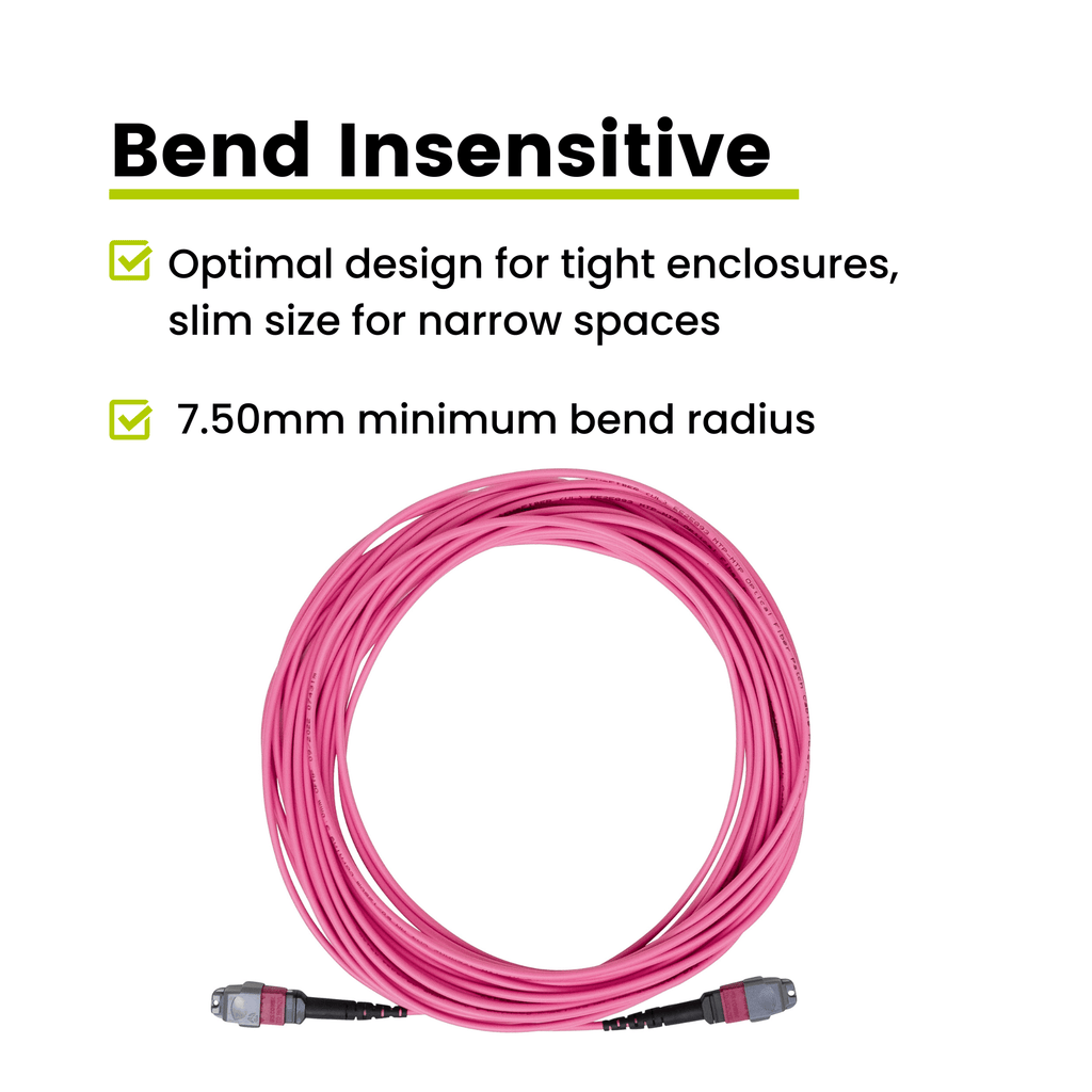 MTP® to MTP® Female OM4 12 Fiber Type B | MM OFNP
