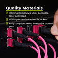 MTP® to MTP® Female OM4 12 Fiber Type B | MM OFNP