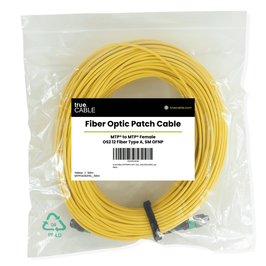 MTP® to MTP® Female OS2 12 Fiber Type A | SM OFNP