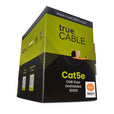 trueCABLE Cat5e Riser Orange Ethernet Cable 1000ft Reel Label