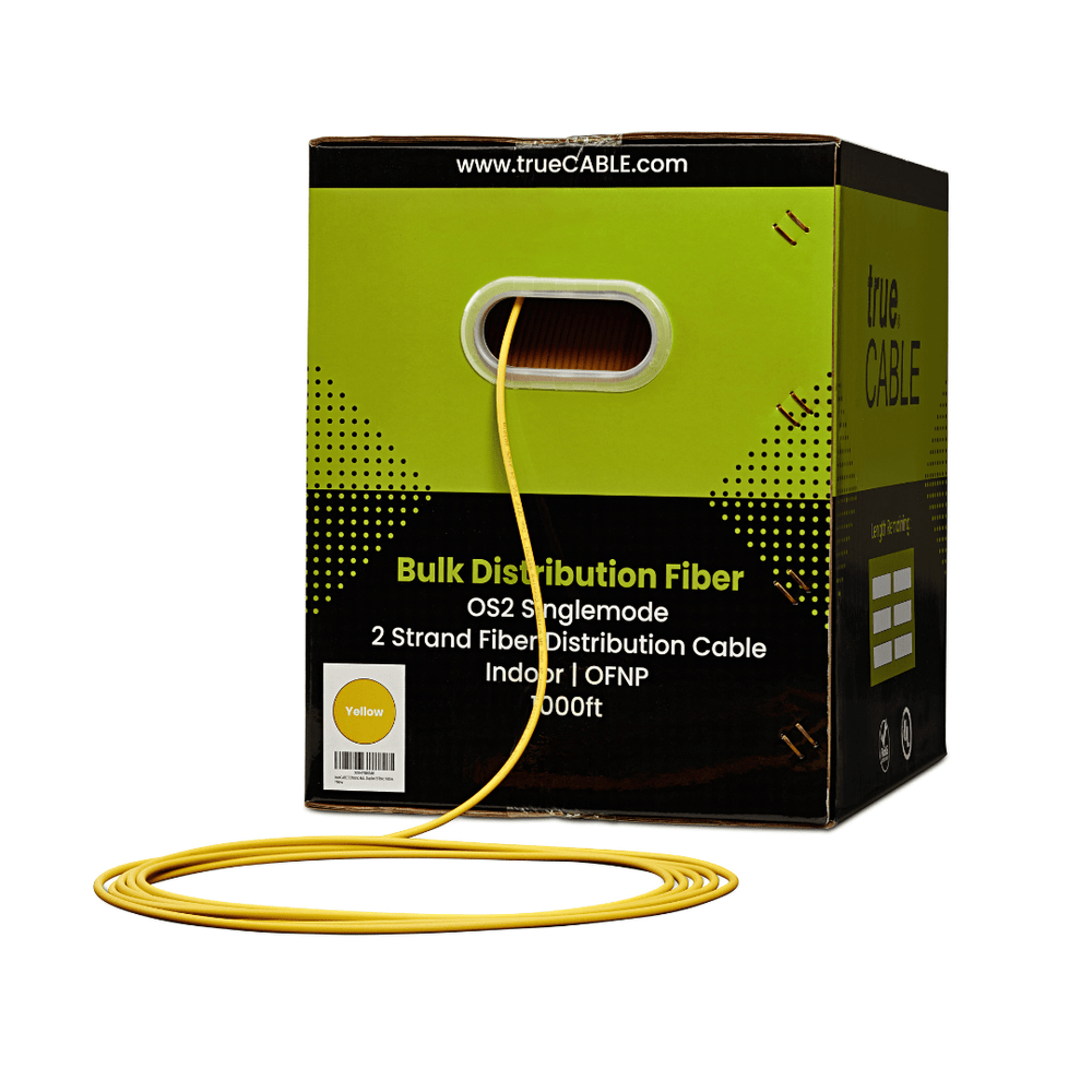 2 Strand OS2 Single Mode Indoor Fiber Cable | trueCABLE