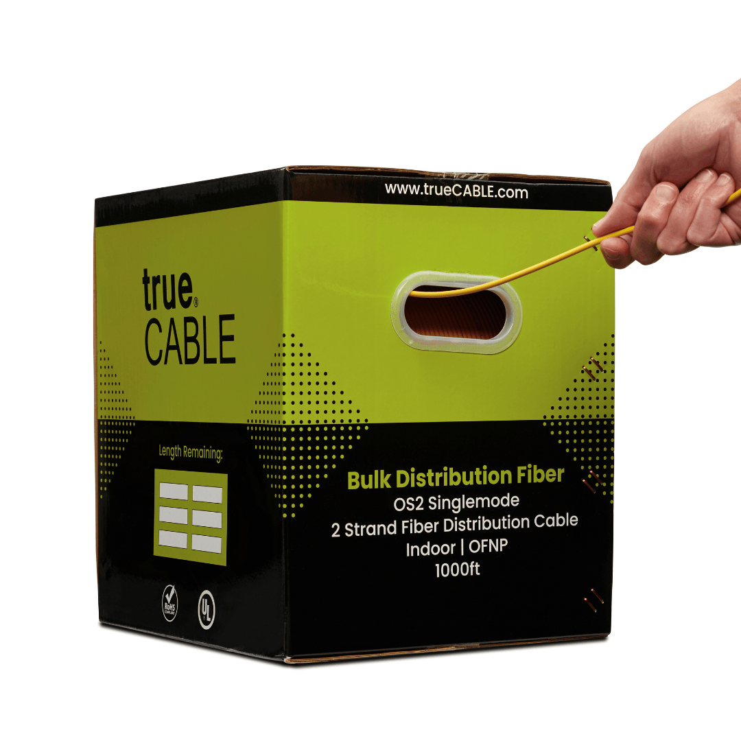 2 Strand Fiber Indoor Distribution Cable | OS2 SM 4.0mm OFNP