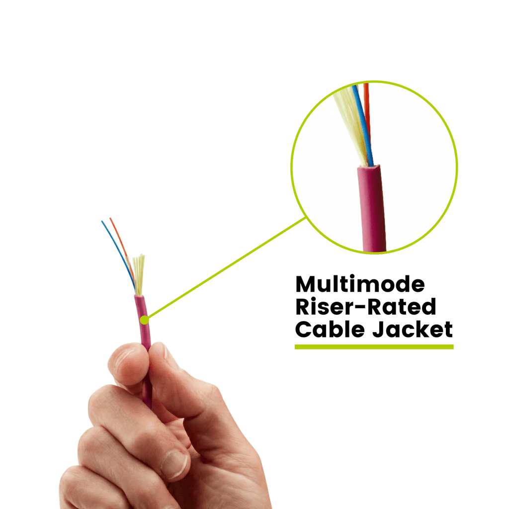 Bulk Fiber Indoor Riser Distribution Cable | OM4 MM OFNR