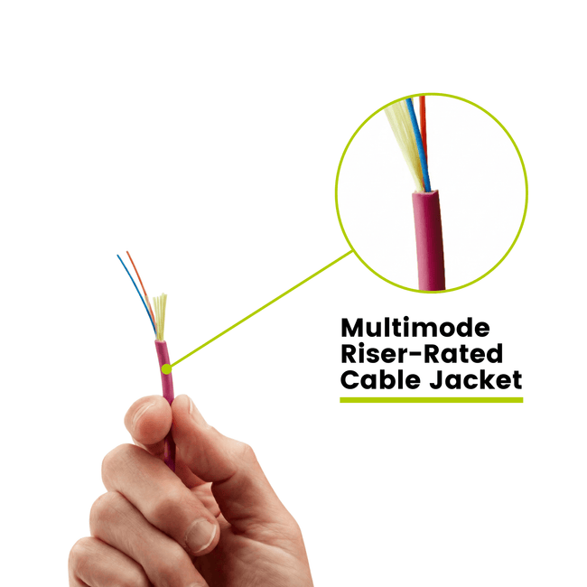 Bulk Fiber Indoor Riser Distribution Cable | OM4 MM OFNR