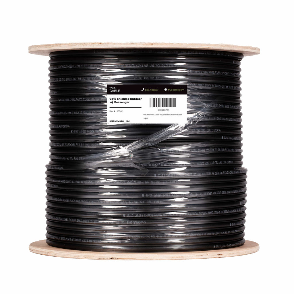 Cat6 Outdoor Ethernet Cable W/Messenger｜Shielded
