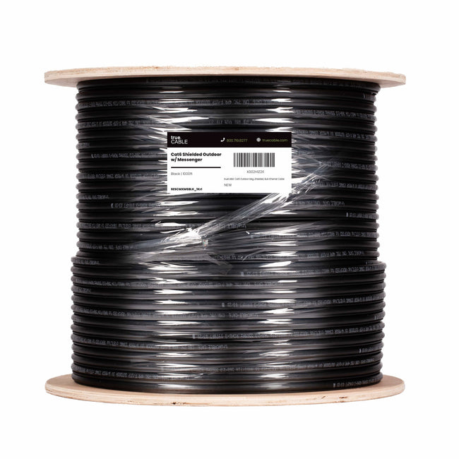 Cat6 Outdoor Ethernet Cable W/Messenger｜Shielded