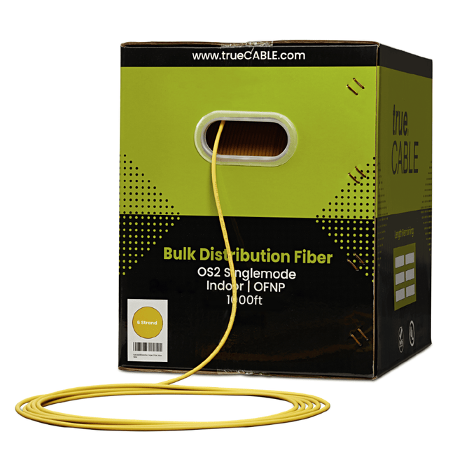 Bulk Fiber Indoor Plenum Distribution Cable | OS2 SM OFNP