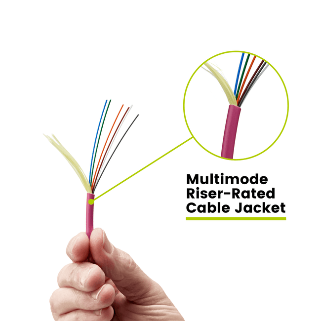 Bulk Fiber Indoor Riser Distribution Cable | OM4 MM OFNR