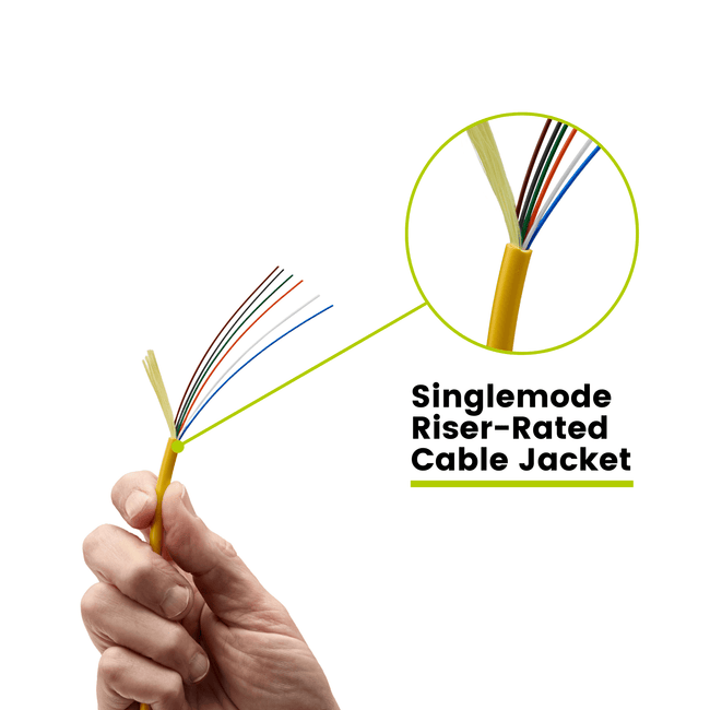 Bulk Fiber Indoor Riser Distribution Cable | OS2 SM OFNR