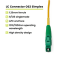 LC to LC APC Simplex OS2 | SM OFNR