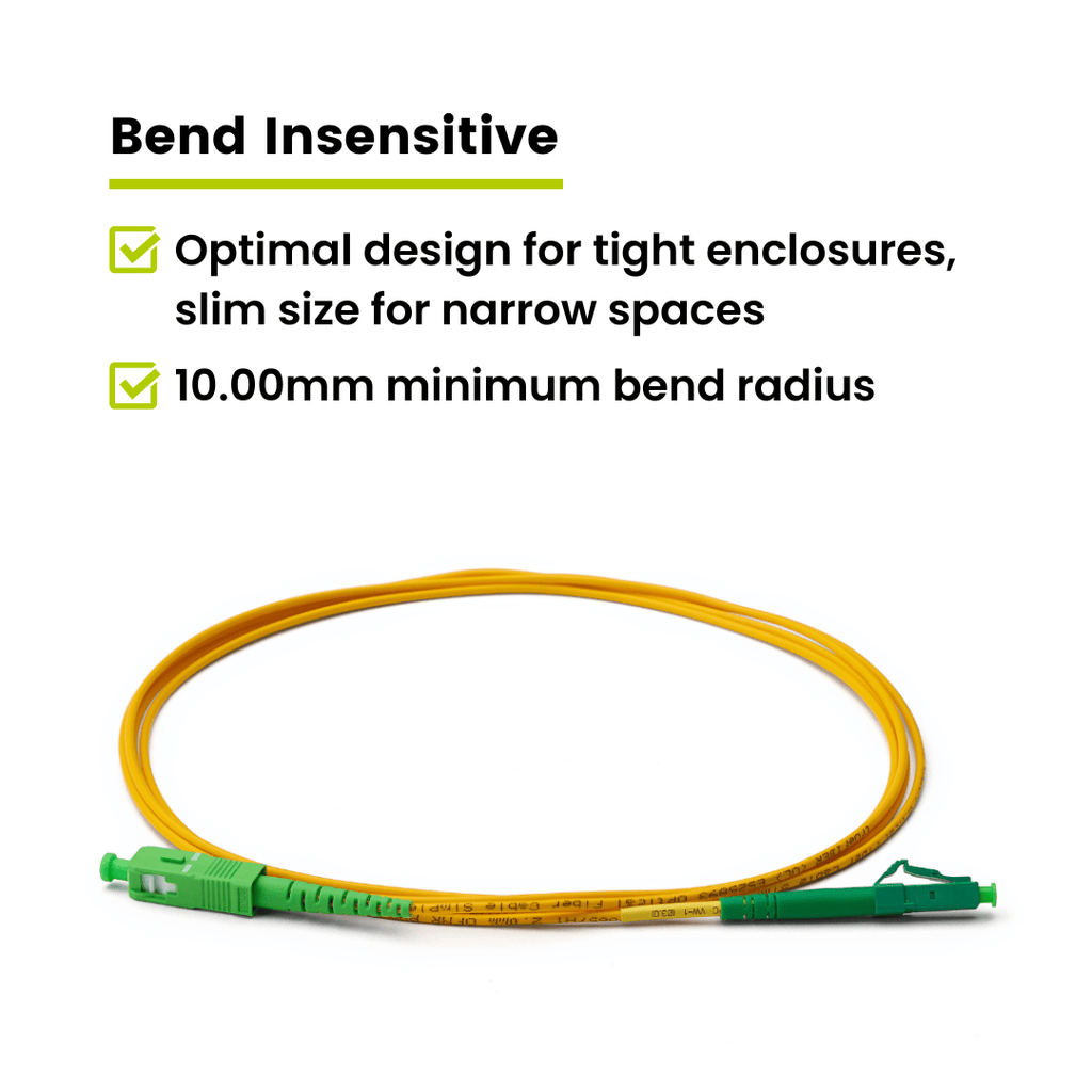 LC to SC APC Simplex OS2 | SM OFNR