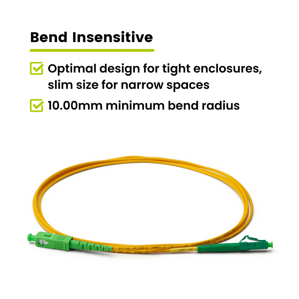 LC to SC APC Simplex OS2 | SM OFNR