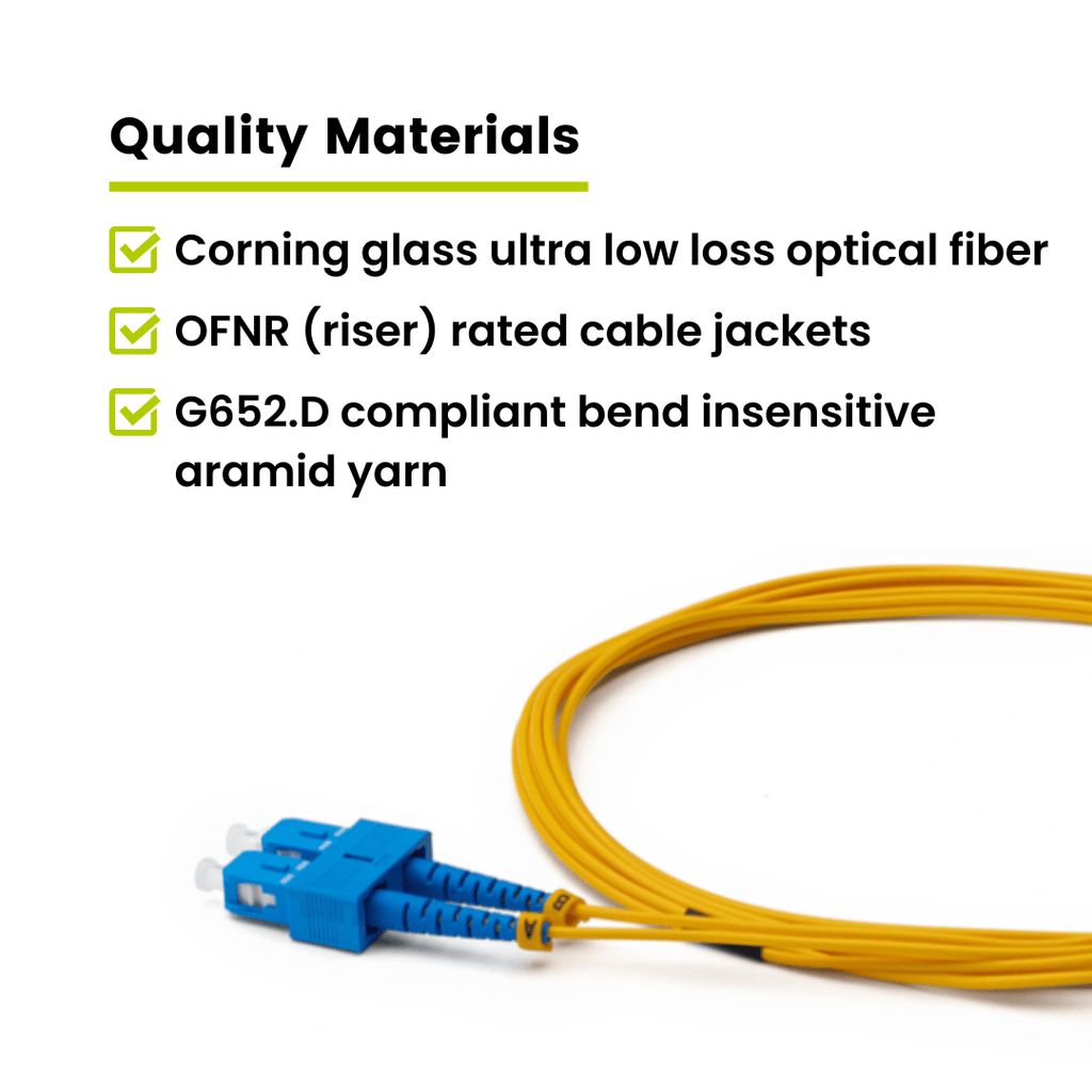 LC to SC UPC Duplex OS2 | SM OFNR