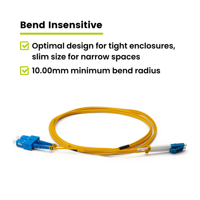 LC to SC UPC Duplex OS2 | SM OFNR