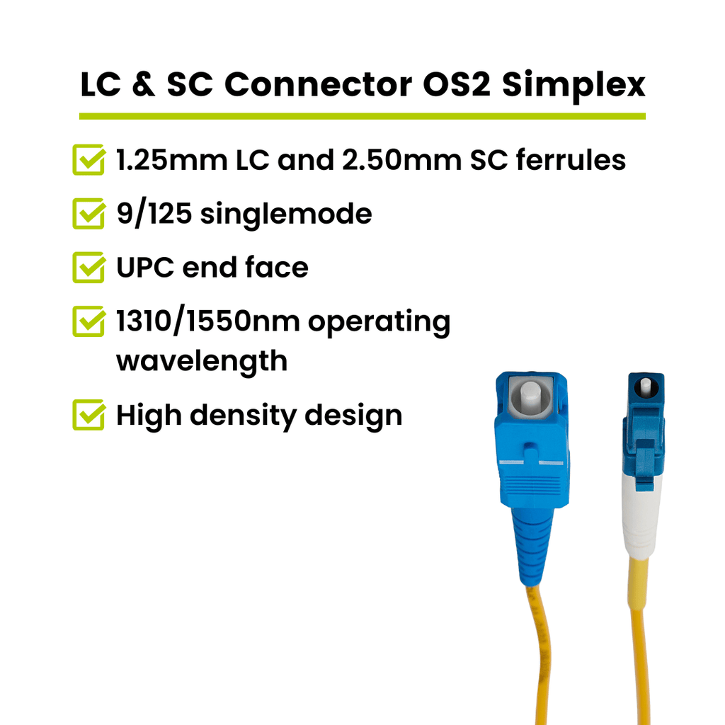 LC to SC UPC Simplex OS2 | SM OFNR