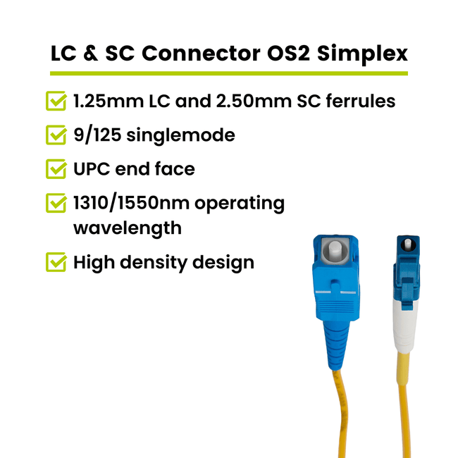 LC to SC UPC Simplex OS2 | SM OFNR