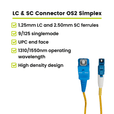 LC to SC UPC Simplex OS2 | SM OFNR