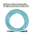 MTP® to MTP® Female OM3 12 Fiber Type B | MM OFNP