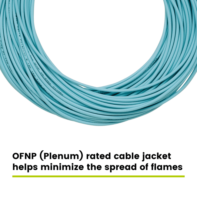 MTP® to MTP® Female OM3 12 Fiber Type B | MM OFNP