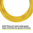 MTP® to MTP® Female OS2 12 Fiber Type B | SM OFNP