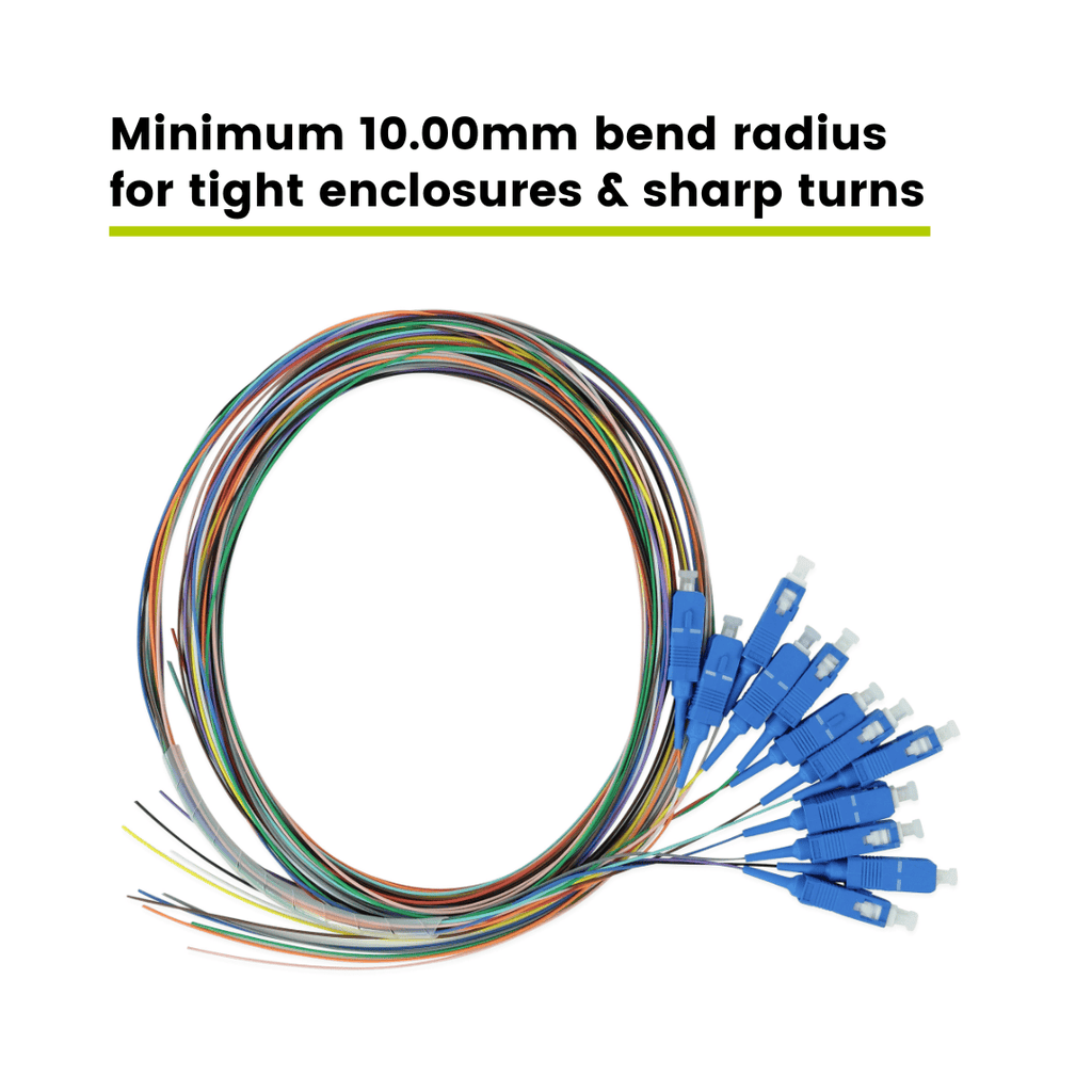 12 Fiber SC UPC Pigtail | OS2 Singlemode LSZH