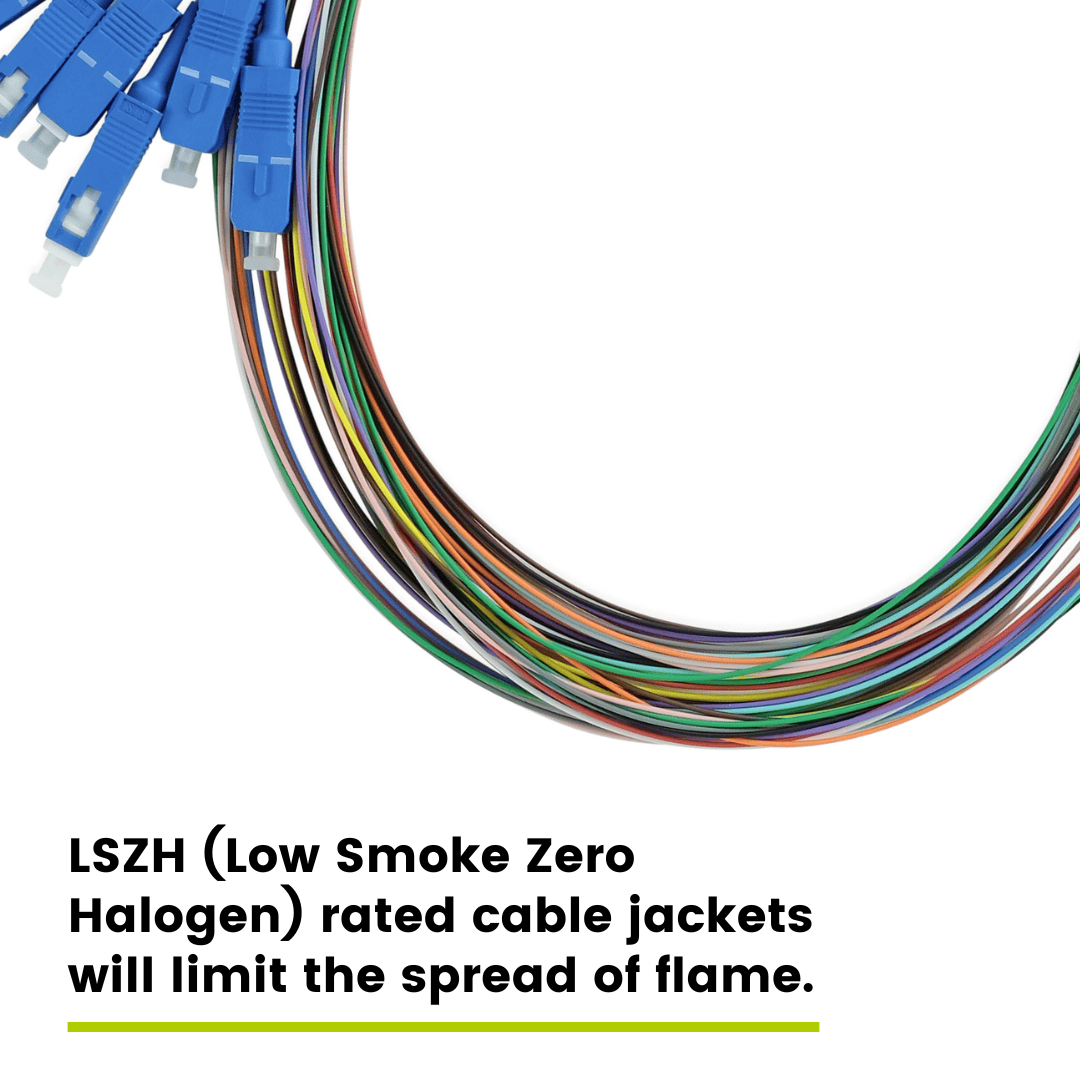 Professional 12 Pigtail Fibra Ottica Monomodale OS2 SC/UPC 9/125 – 2 Metri, Guaina LSZH, Colori Multicolore - 4