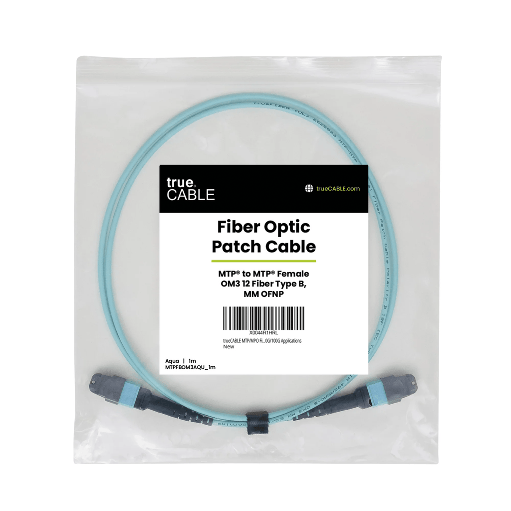 MTP® to MTP® Female OM3 12 Fiber Type B | MM OFNP