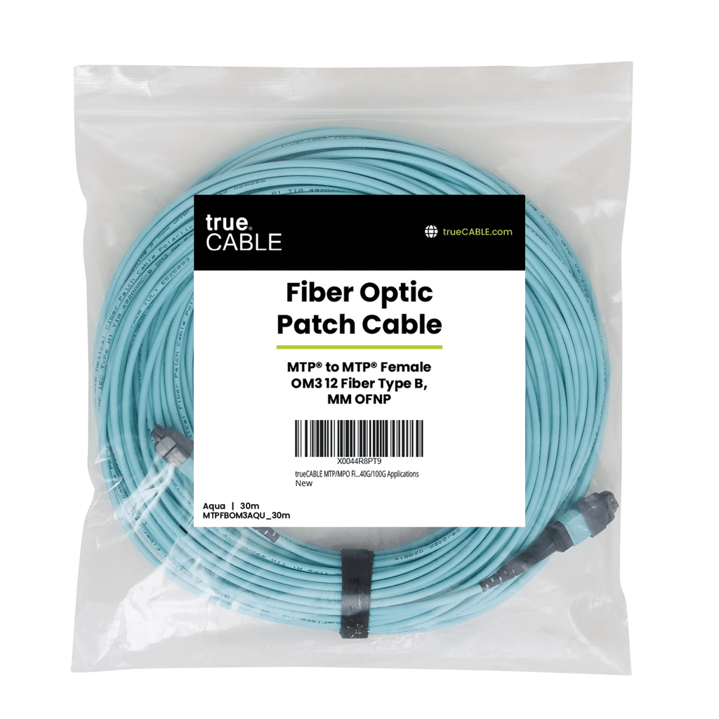 MTP® to MTP® Female OM3 12 Fiber Type B | MM OFNP