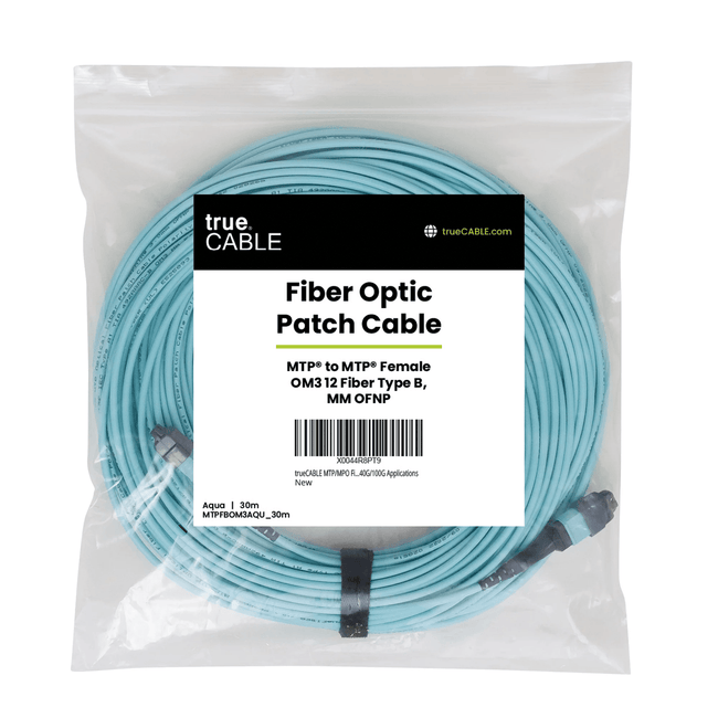 MTP® to MTP® Female OM3 12 Fiber Type B | MM OFNP