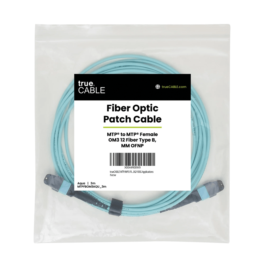 MTP® to MTP® Female OM3 12 Fiber Type B | MM OFNP