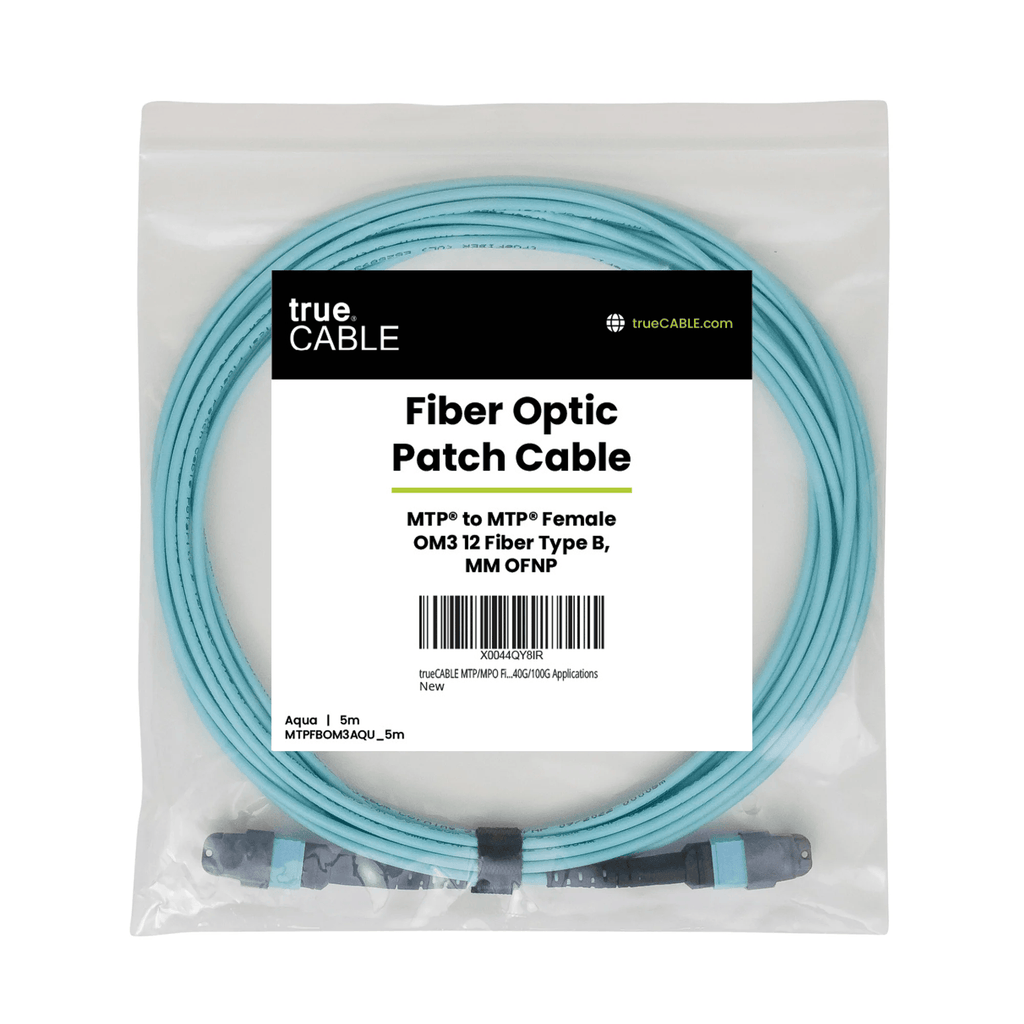 MTP® to MTP® Female OM3 12 Fiber Type B | MM OFNP