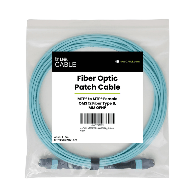 MTP® to MTP® Female OM3 12 Fiber Type B | MM OFNP