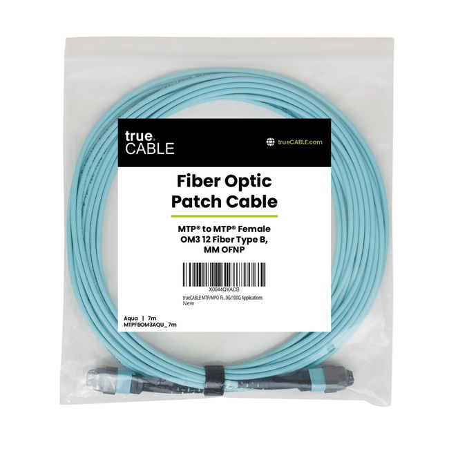 MTP® to MTP® Female OM3 12 Fiber Type B | MM OFNP