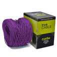 trueCABLE Cat5e Riser Purple Ethernet Cable 1000ft Reel Outside Box