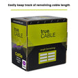 trueCABLE Cat5e Riser Purple Ethernet Cable 1000ft Length Remaining