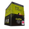 trueCABLE Cat5e Riser Red Ethernet Cable 1000ft Reel Label