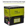trueCABLE Cat5e Riser Red Ethernet Cable 1000ft Length Remaining Label