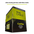 trueCABLE Cat5e Riser Red Ethernet Cable 1000ft Box