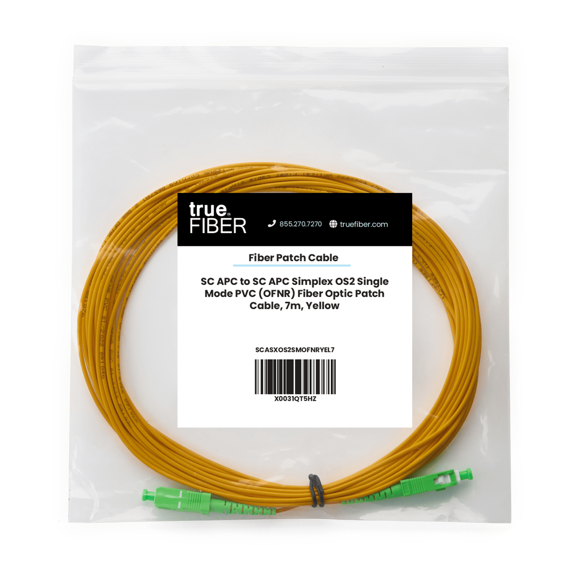 SC to SC APC Simplex OS2 | SM OFNR